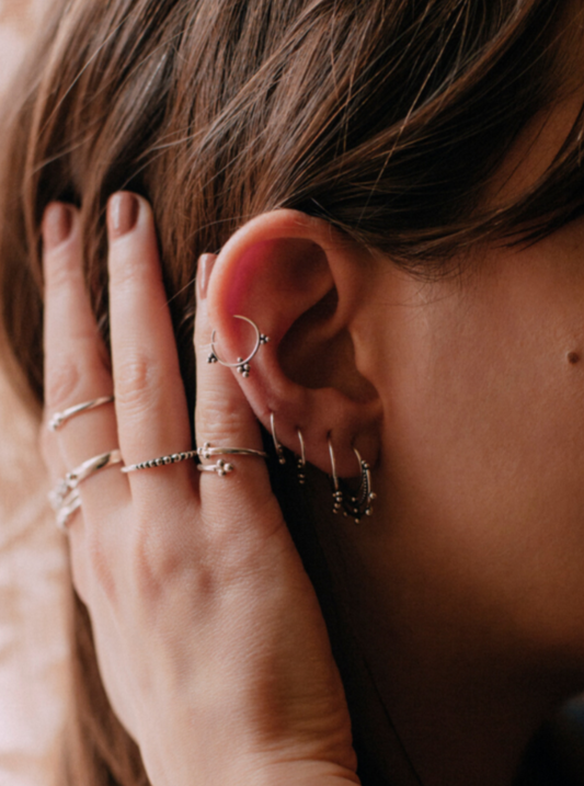 Aura Boucles d’oreilles Argent