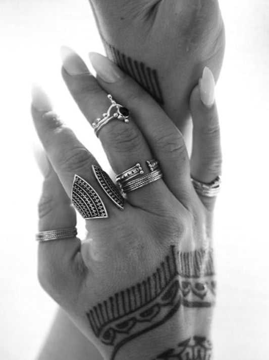 Agartha Argent Bague ajustable