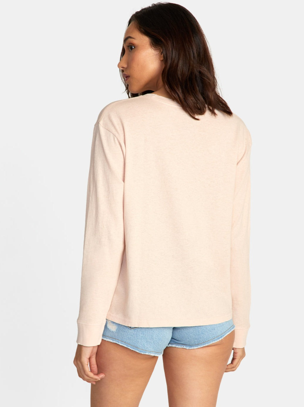 Sous pull rose léger ample en coton