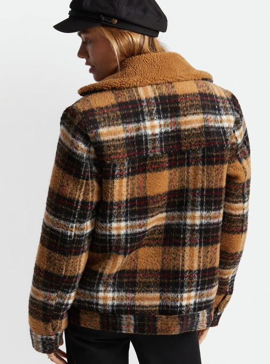 Olaf Tartan - Manteau Sherpa épais