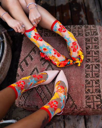 Art Deco - Chaussettes transparentes résistantes ultra tendances