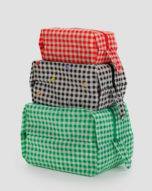 3D Gingham Pochette de rangement