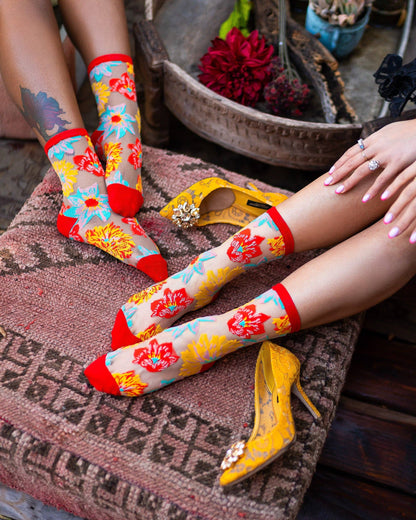 Art Deco - Chaussettes transparentes résistantes ultra tendances