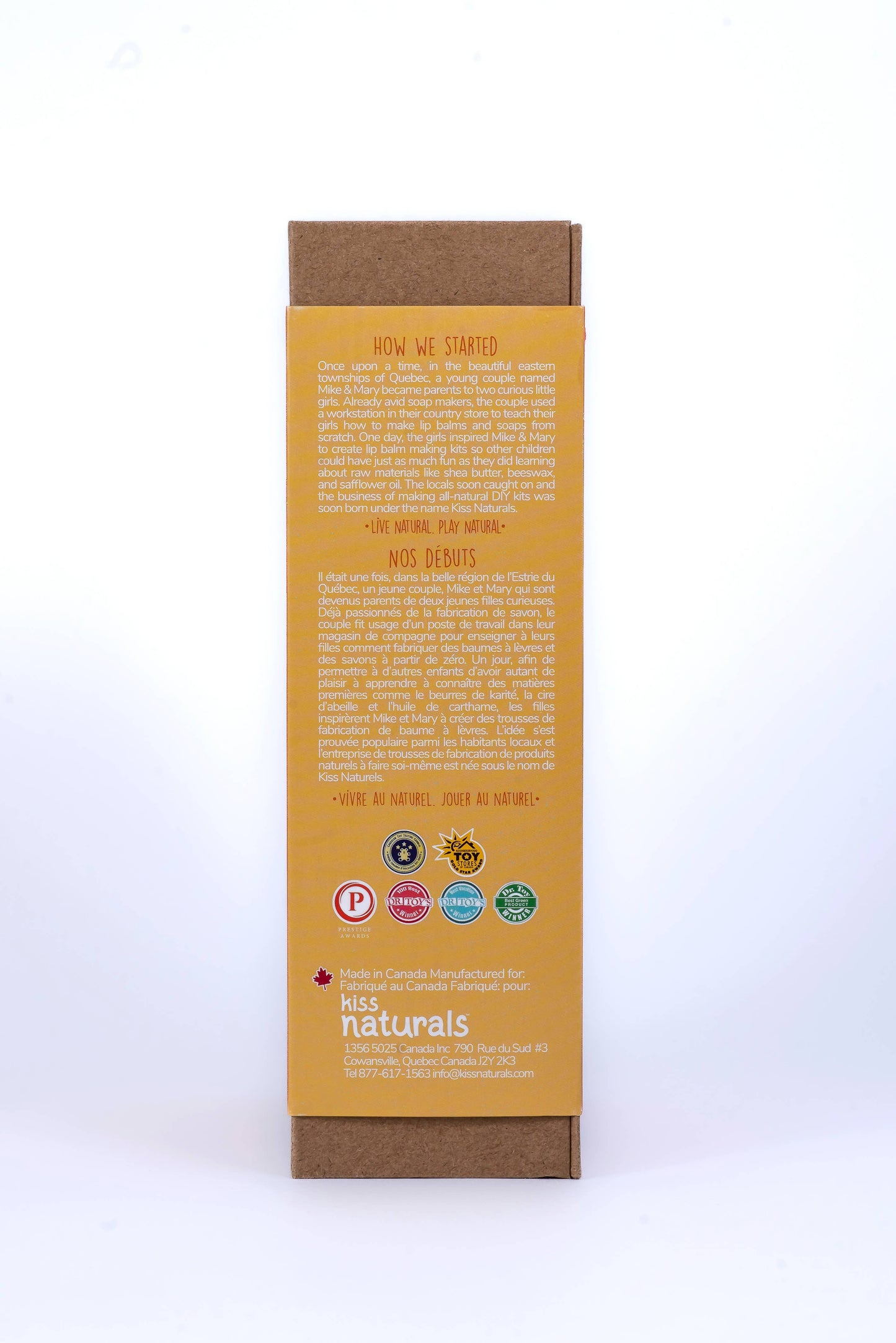 Kit de brillant à lèvres Kiss Naturals DIY Lava (enfants)