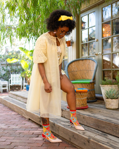 Art Deco - Chaussettes transparentes résistantes ultra tendances