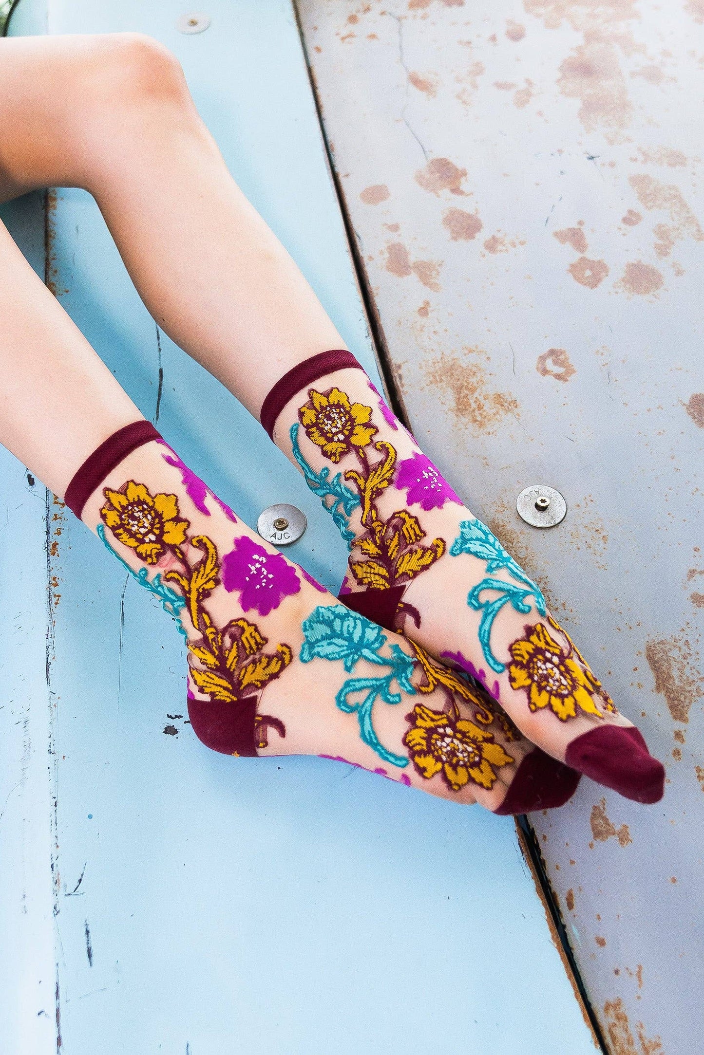 Gem Garden Crew - Chaussettes transparentes résistantes ultra tendances