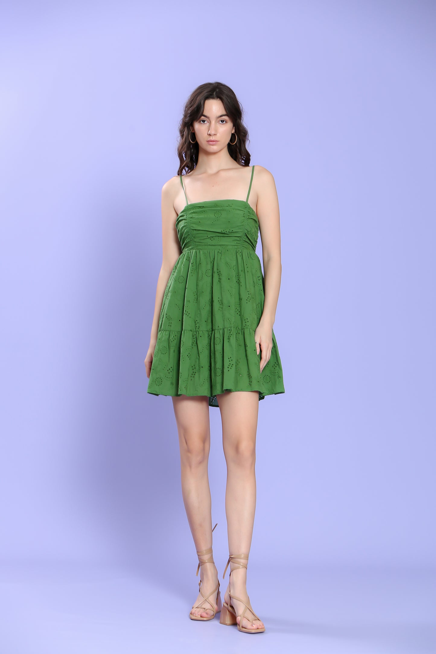 Aude Boderie Vert Robe