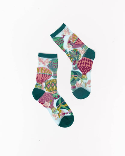 Montgolfière - Chaussettes transparentes résistantes ultra tendances