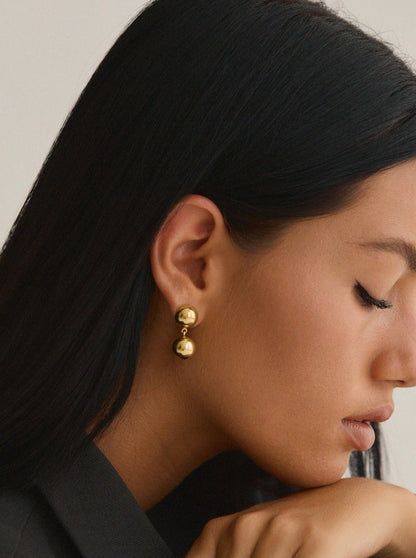 C'est la vie Or - Boucles d'oreilles vintage