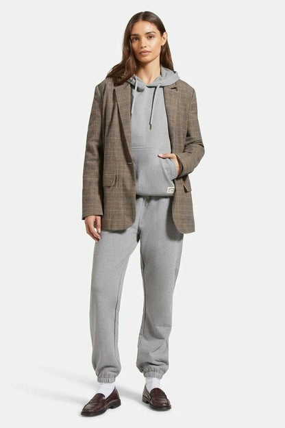 Manhattan Brun - Blazer carreauté en coton
