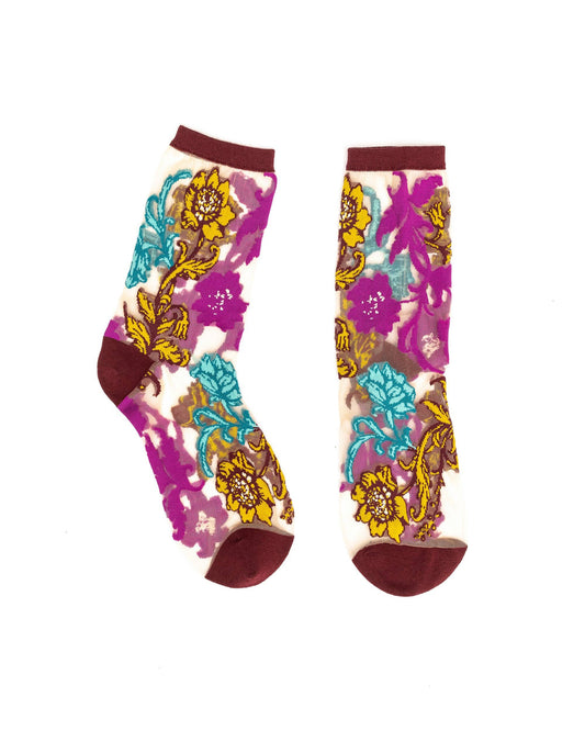 Gem Garden Crew - Chaussettes transparentes résistantes ultra tendances