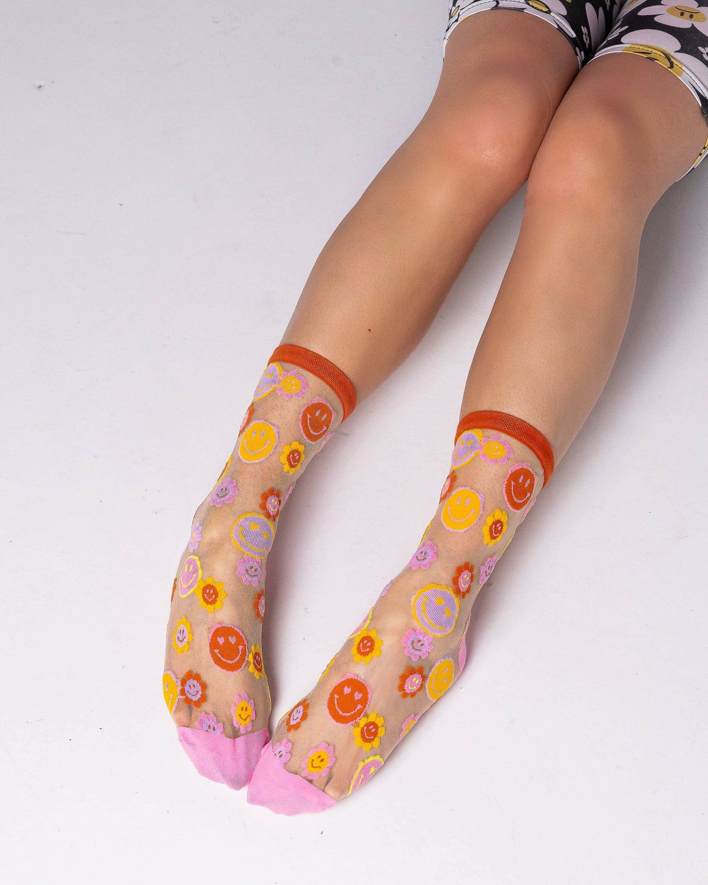 Smiley Face - Chaussettes transparentes