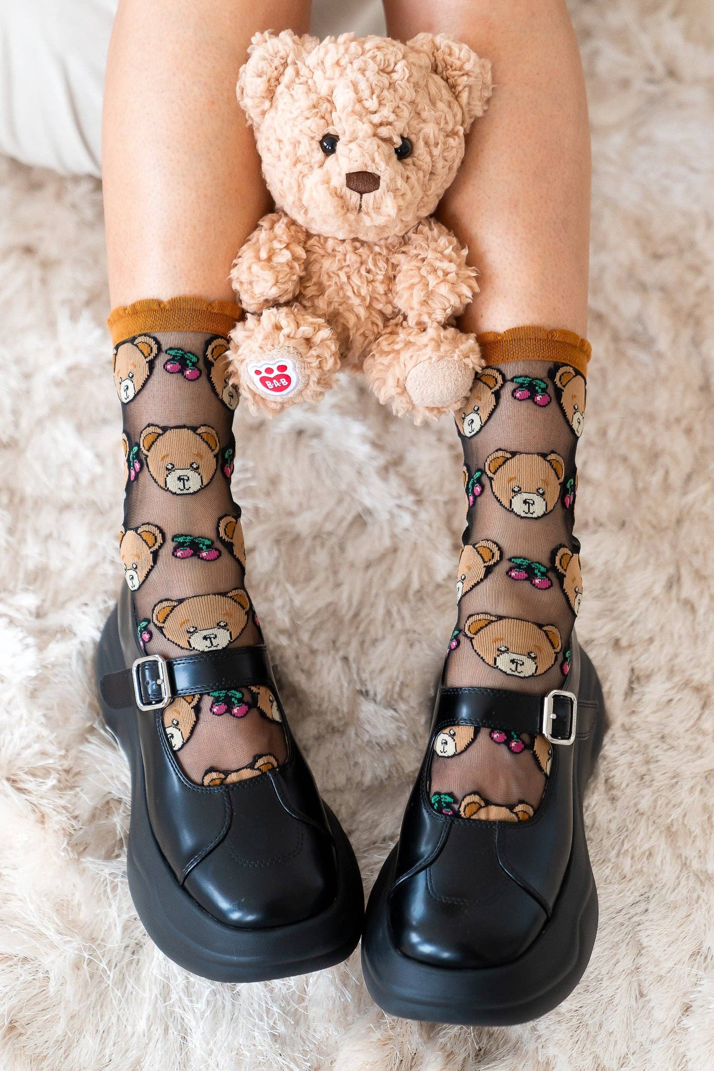 Teddy Bear - Chaussettes transparentes résistantes ultra tendances