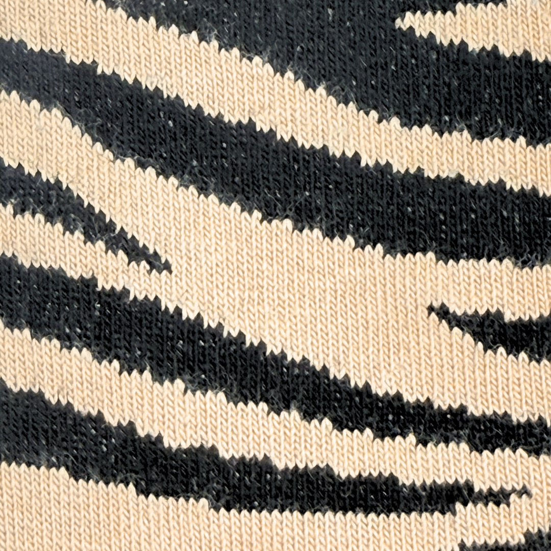 Chaussettes imprimé zèbre