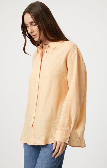 Lina Caramel Chemise en lin