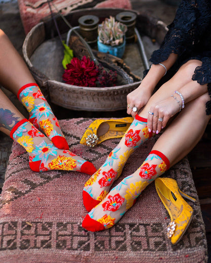 Art Deco - Chaussettes transparentes résistantes ultra tendances