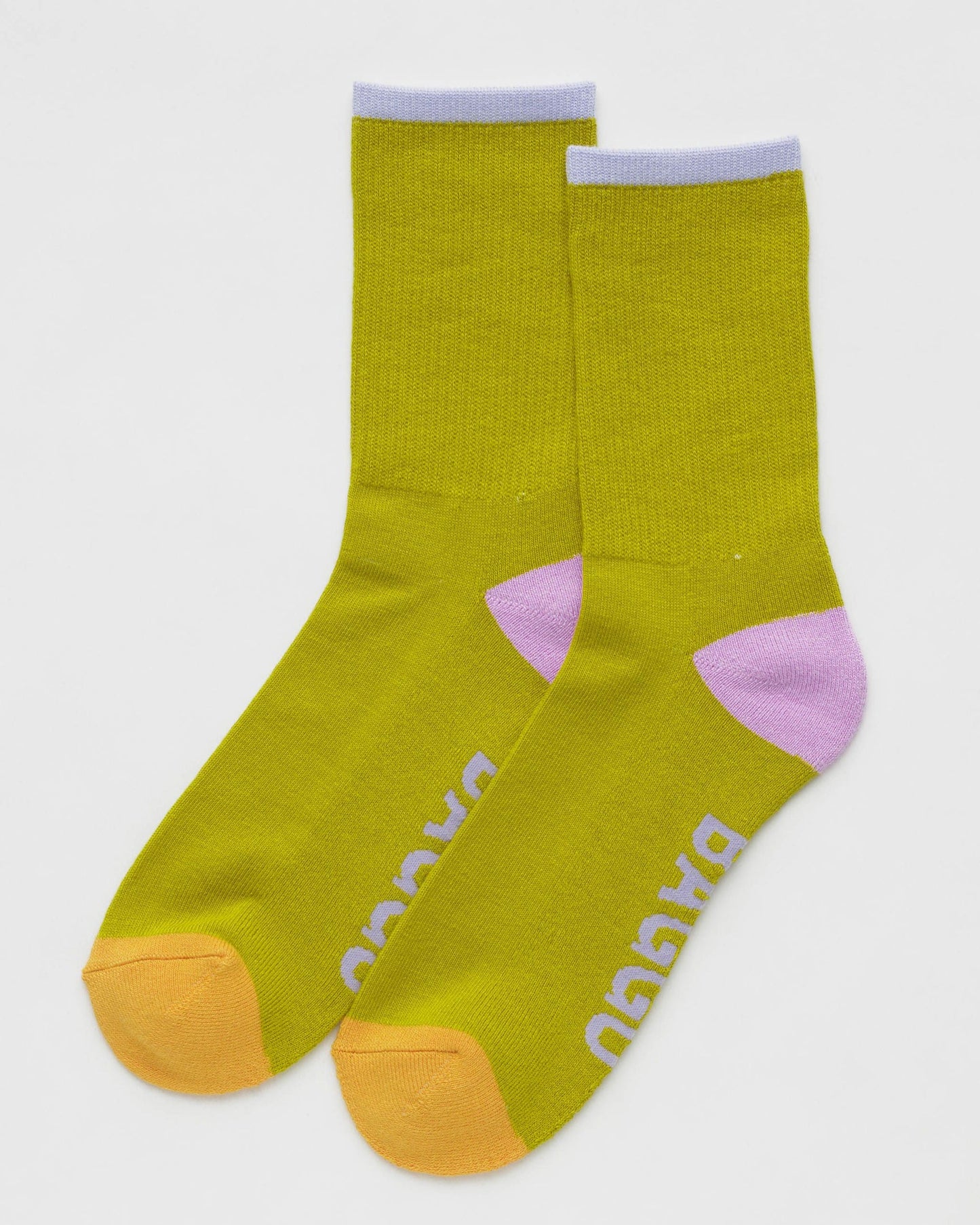 Ribbed Citron Mix Chaussette
