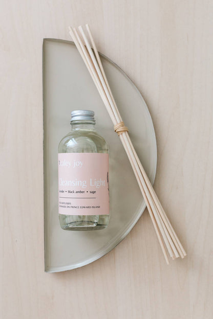 Lumière nettoyante - Diffuseur à roseaux parfum linge frais longue durée
