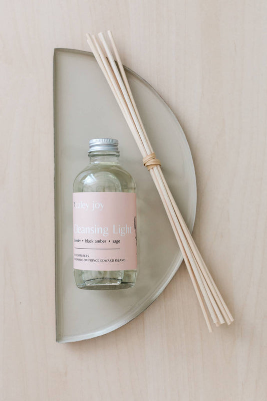 Lumière nettoyante - Diffuseur à roseaux parfum linge frais longue durée