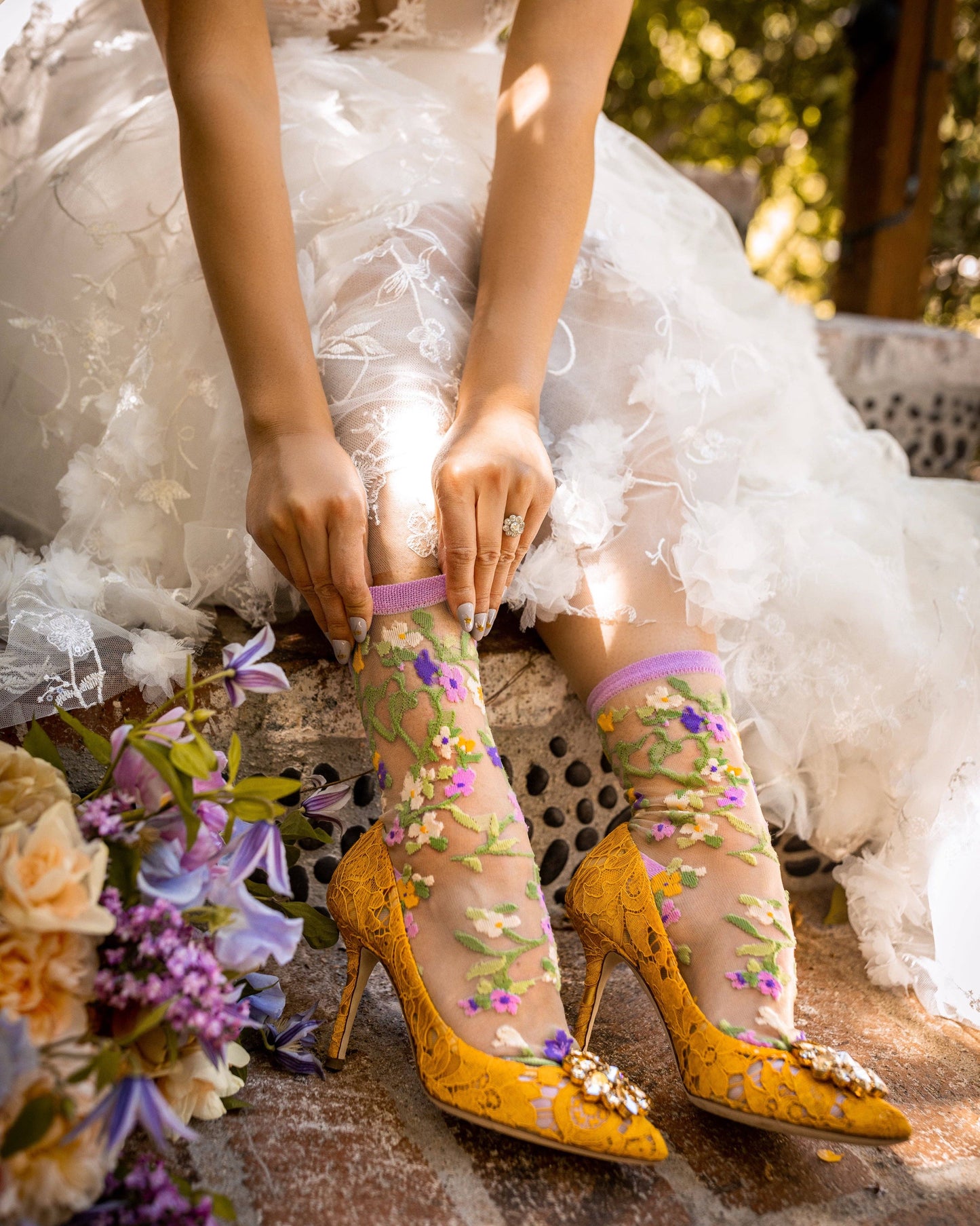 Bouquet - Chaussettes transparentes résistantes ultra tendances