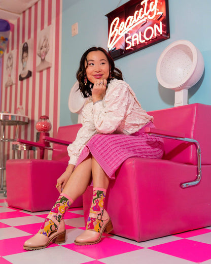 Chaussettes Transparente Dopamine Cats Qualité Supérieure