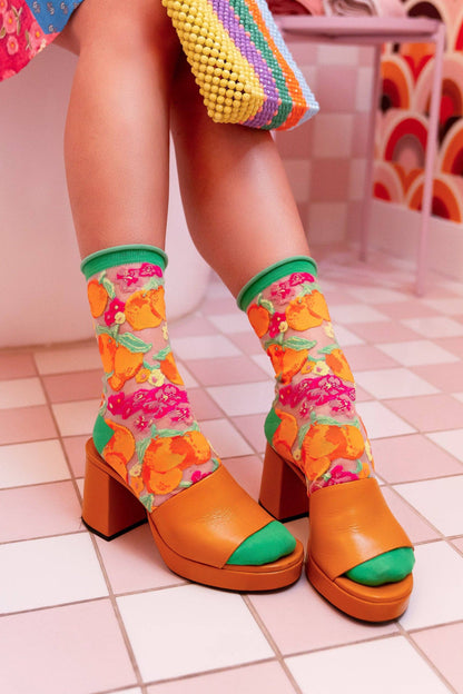 Orangeade - Chaussettes transparentes résistantes ultra tendances