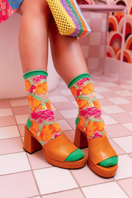 Orangeade - Chaussettes transparentes résistantes ultra tendances