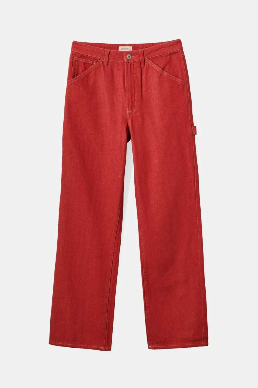 Essex Rouge Pantalon utilitaire en coton