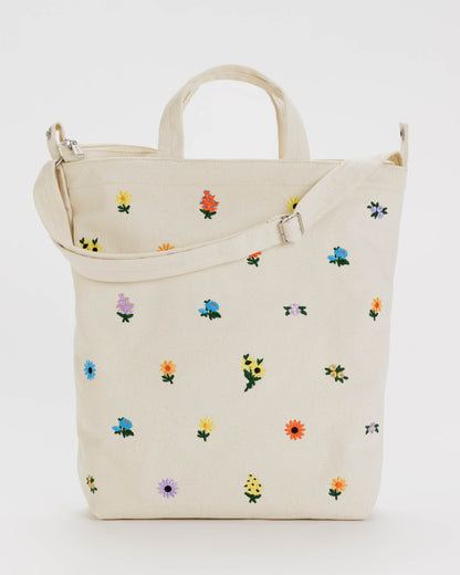 Duck ZIP Embroidered Ditsy Floral Cabas