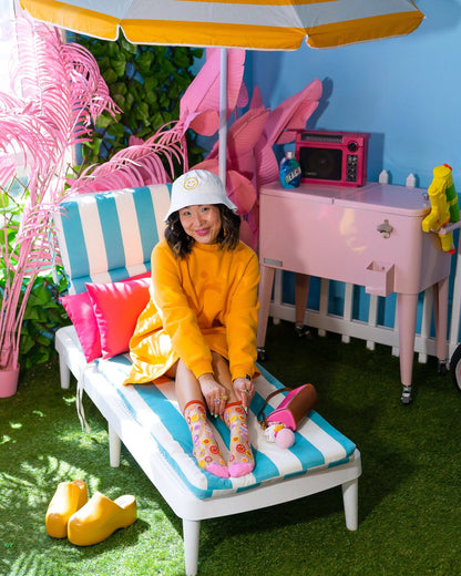 Smiley Face - Chaussettes transparentes