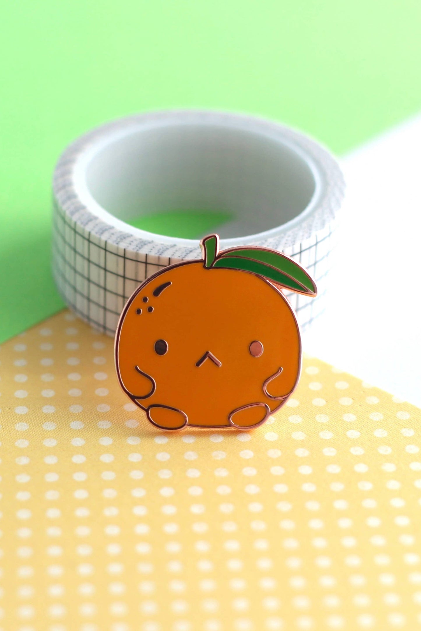 Clementine - Épinglette fruit mignon