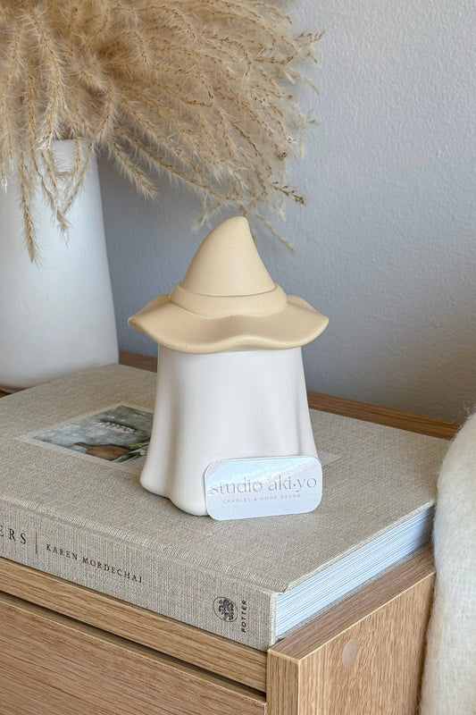 Fantôme Bougie de soja parfumée artisanale avec mèche en bois