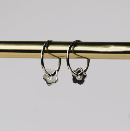 Blomya argent Boucles d'oreilles