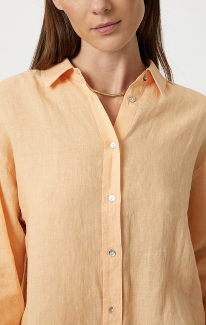 Lina Caramel Chemise en lin