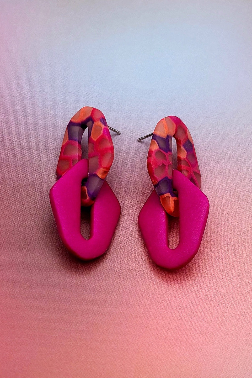 Série Magenta Pop Boucles d'oreilles