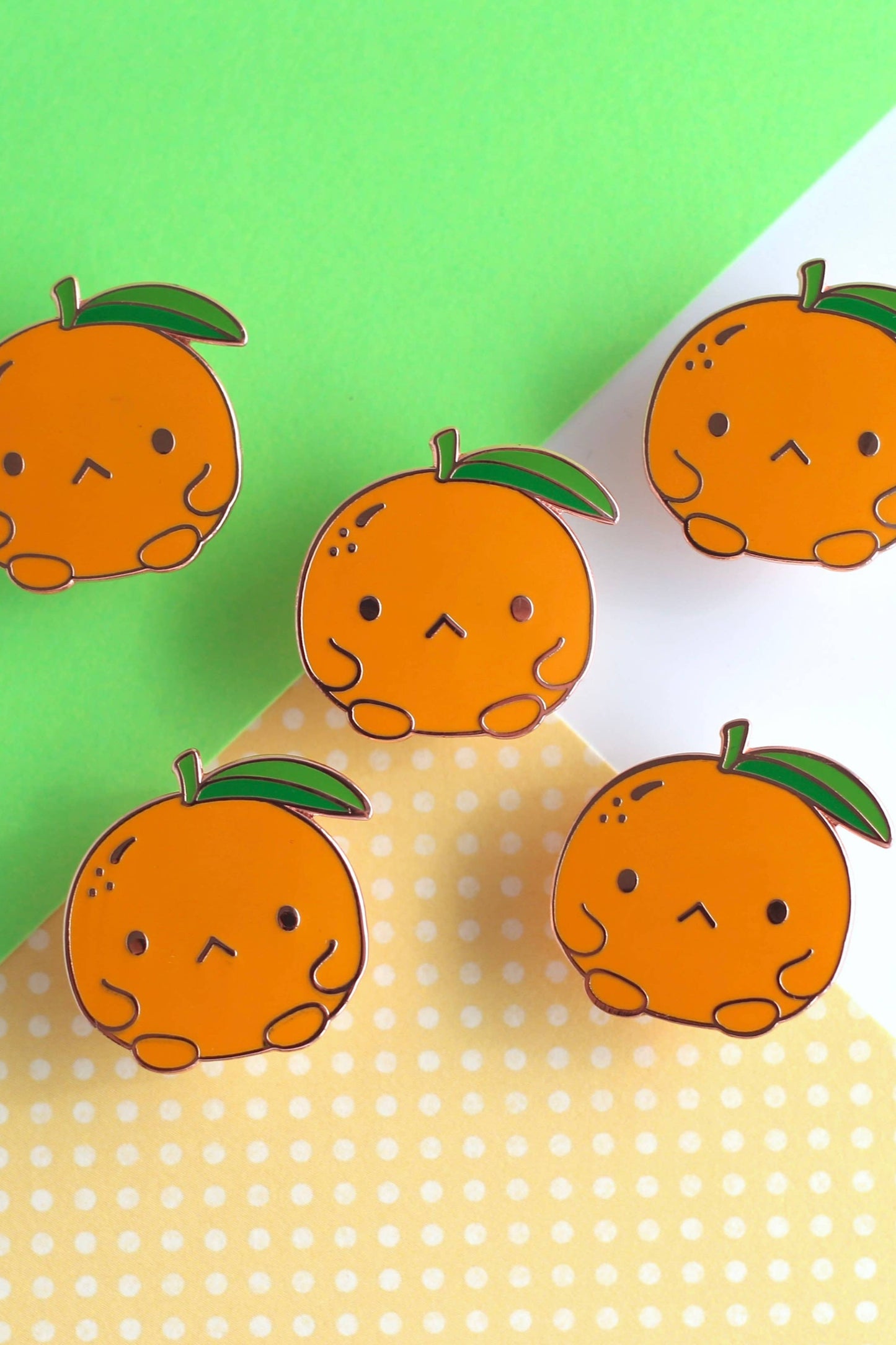 Clementine - Épinglette fruit mignon