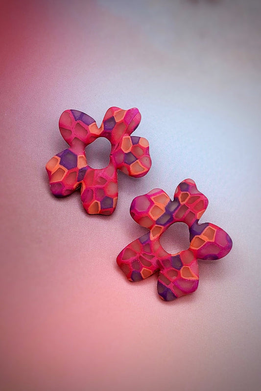 Série Magenta Pop Boucles d'oreilles