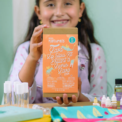 Kit de brillant à lèvres Kiss Naturals DIY Lava (enfants)