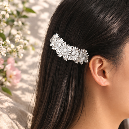 Tournesol - Barrette à cheveux printaniére