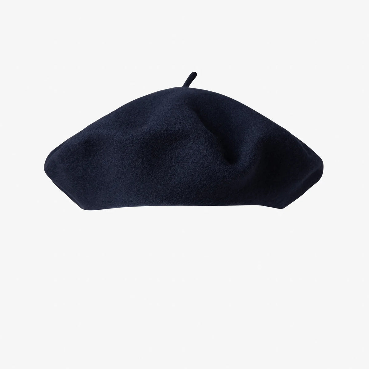 Bleu marine - Béret classique en laine