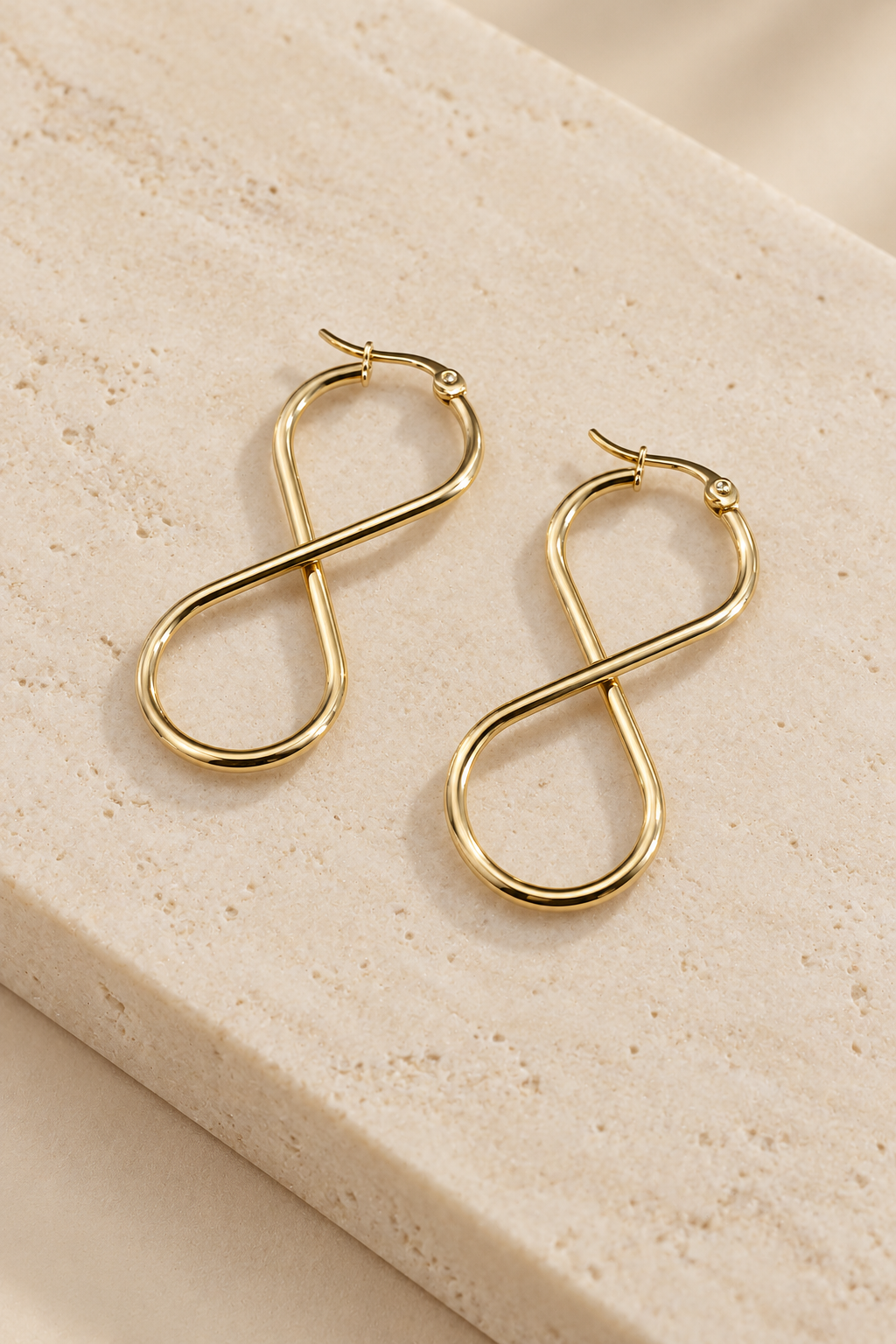 Petit Géométrique doré - Boucles d’oreilles en acier inoxydable