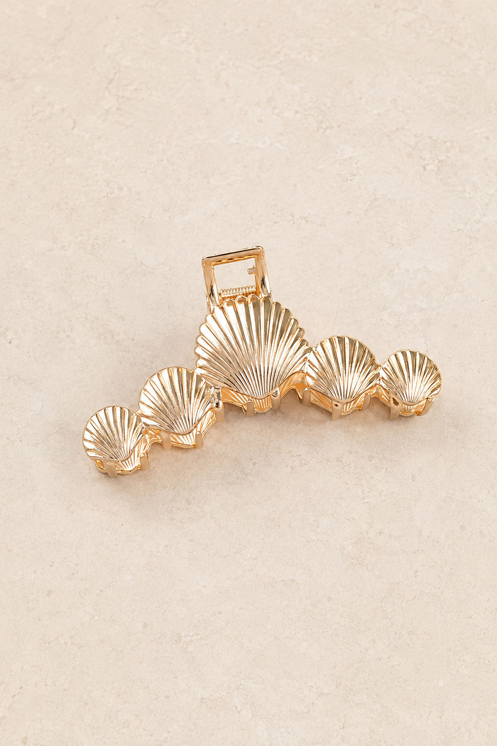 Coquillages - Pince à cheveux en métal