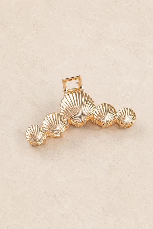Coquillages - Pince à cheveux en métal