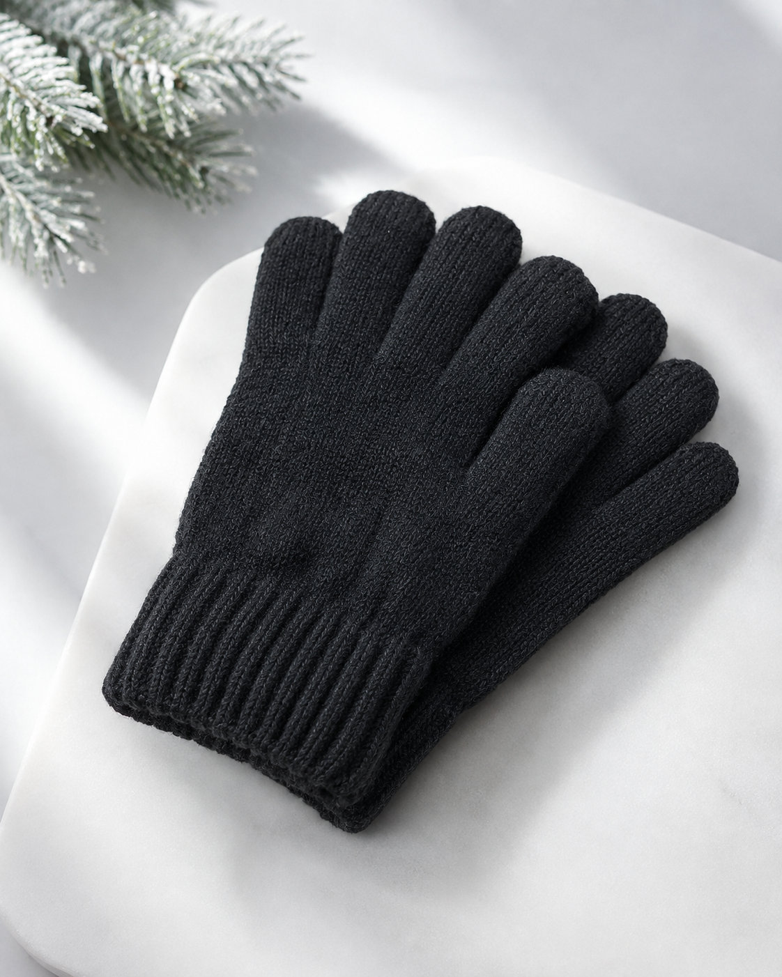 Hero Noir - Gant d'hiver chaud fourré tactile