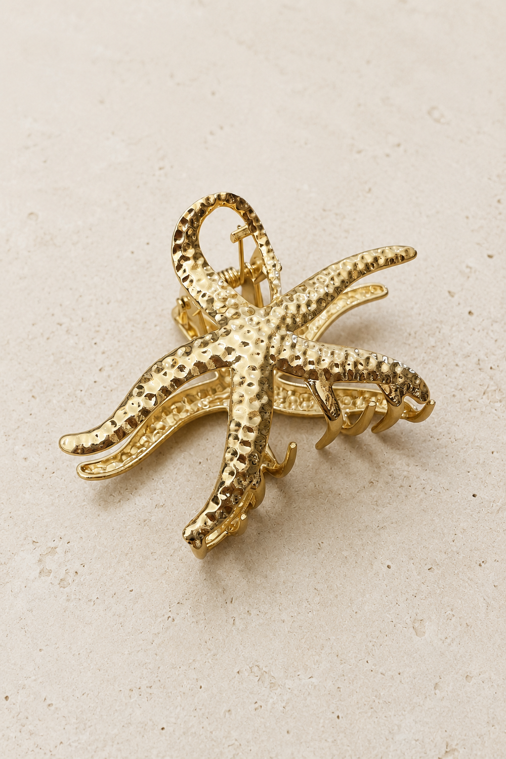 Étoile de mer dansante - Pince à cheveux en métal