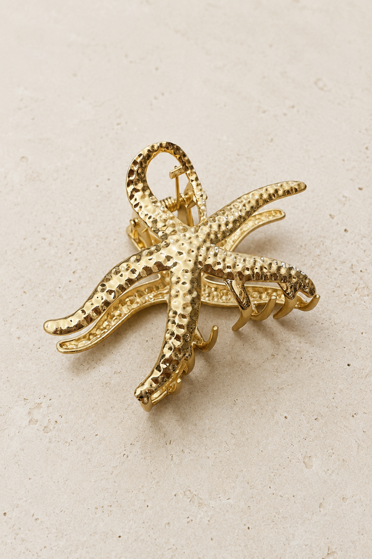 Étoile de mer dansante - Pince à cheveux en métal