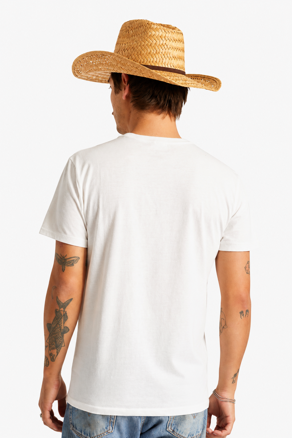 Houston Chapeau de paille naturelle Cowboy