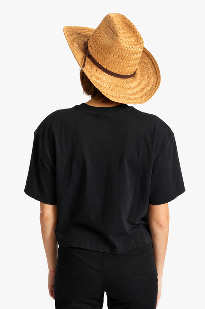 Houston Chapeau de paille naturelle Cowboy