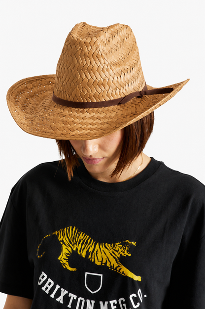 Houston Chapeau de paille naturelle Cowboy