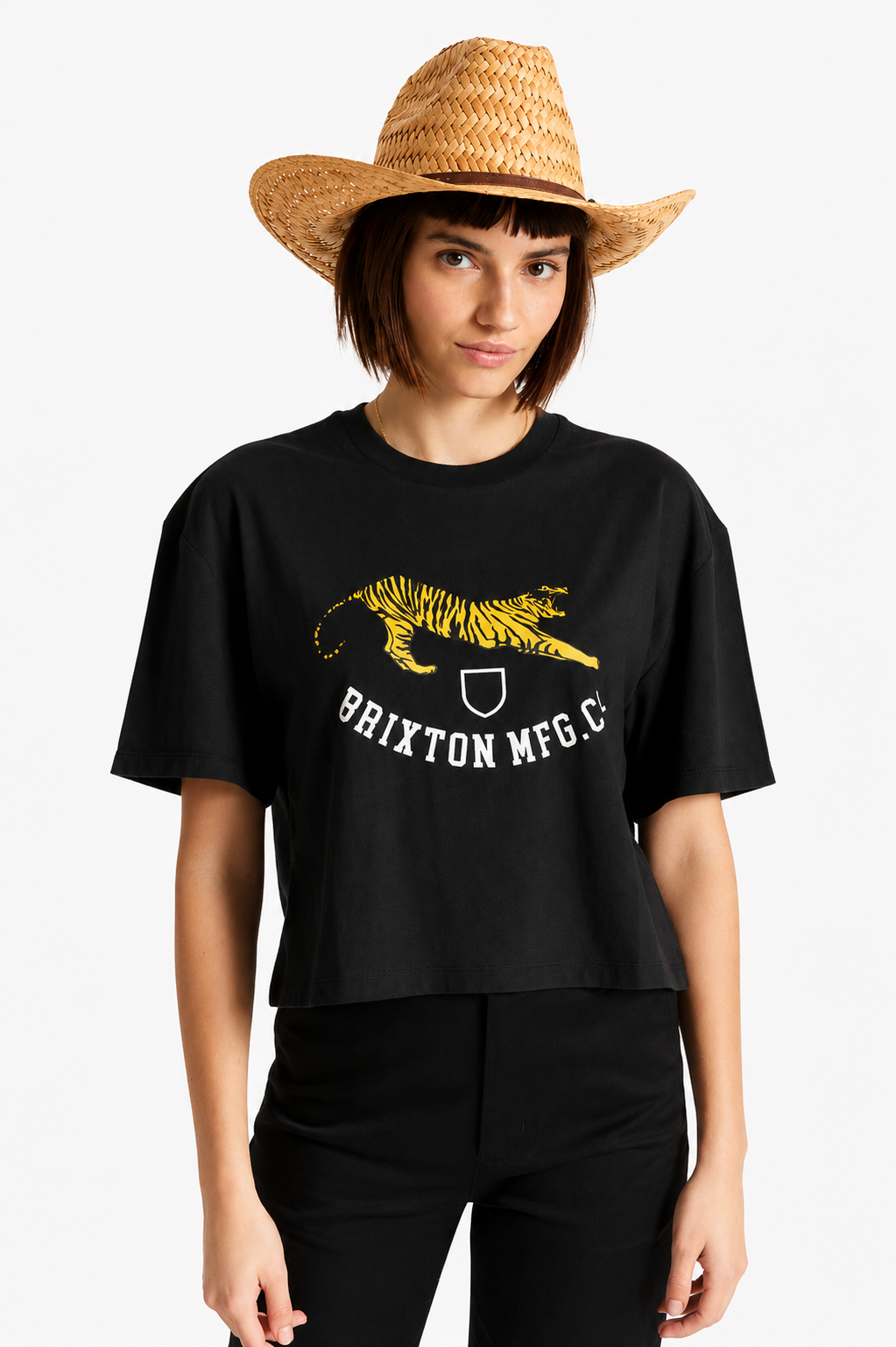 Houston Chapeau de paille naturelle Cowboy